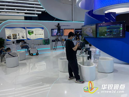 广州华锐的智慧工厂3d可视化管理系统参与展会展览